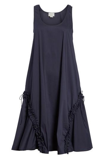 Women's Grey Jason Wu Ruffle Trim Tank Dress - Blue