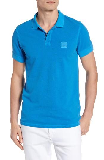 Men's Boss Orange Pascha Polo - Blue