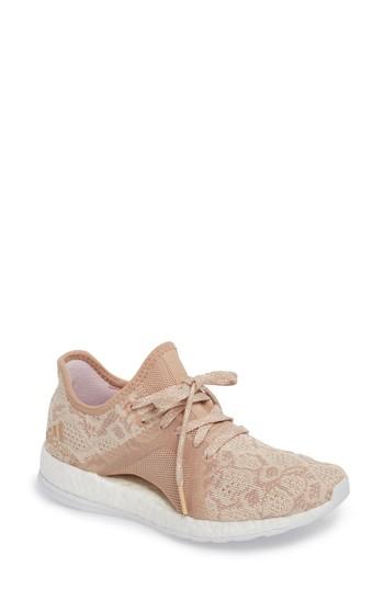 Women's Adidas Pureboost X Element Knit Sneaker .5 M - Beige