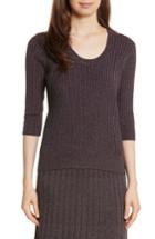 Women's Rebecca Taylor Metallic Rib Sweater
