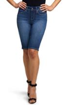 Women's Curves 360 By Nydj Boost Skinny Shorts - Blue