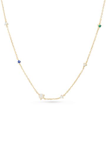 Women's Lesa Michele Cubic Zirconia Station Necklace