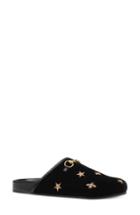 Women's Gucci New River Embroidered Mule Us / 37eu - Black