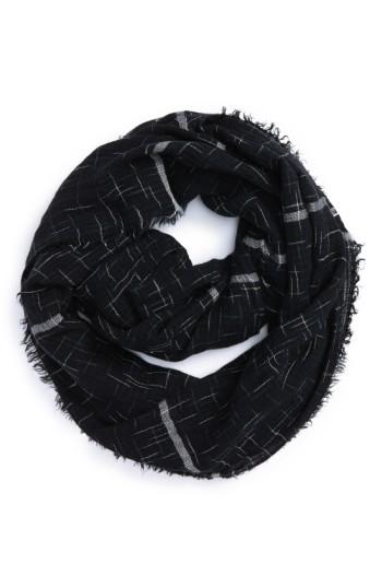 Women's La Double 7 Crosshatch Infinity Scarf