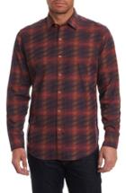 Men's Robert Graham Lumberman Tailored Fit Sport Shirt - Red