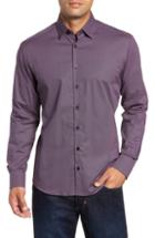 Men's Stone Rose Regular Fit Microdot Sport Shirt, Size - Black