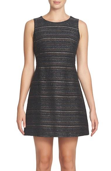 Women's Cece Dallas Metallic Fit & Flare Dress