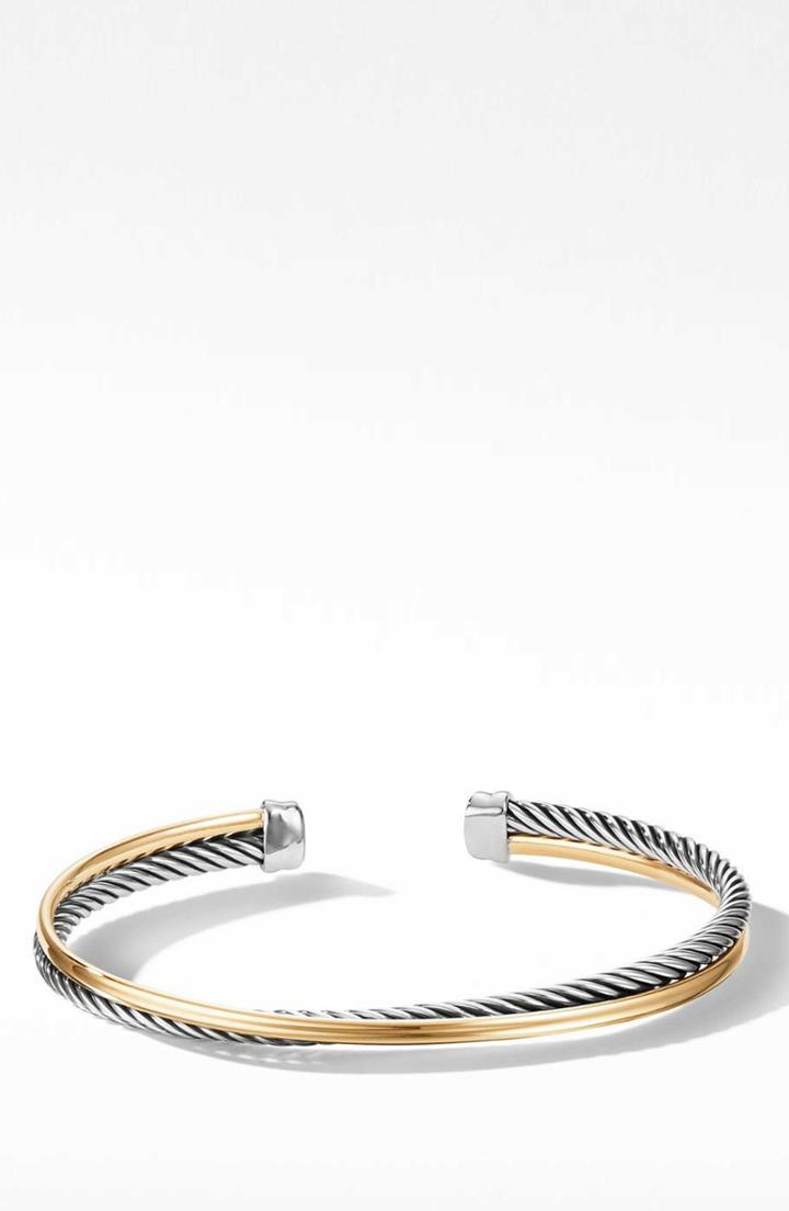 Women's David Yurman Crossover Bracelet With 18k Gold