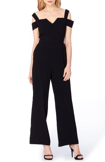 Women's Tahari Wide Leg Jumpsuit - Black