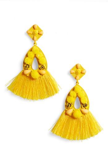 Women's Bp. Pompom Tassel Earrings