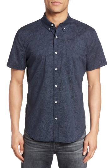 Men's Ag Nash Cotton Sport Shirt - Blue