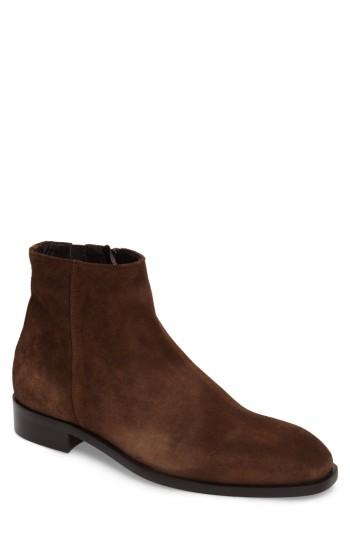 Men's Donald J Pliner Vinicio Zip Boot M - Brown