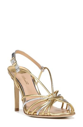 Women's Diane Von Furstenberg Milena Slingback Sandal M - Metallic