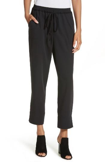 Women's Tracy Reese Drawstring Ankle Pants - Black