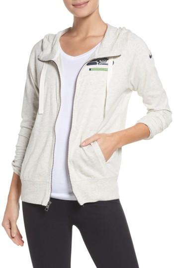 Women's Nike Nfl Zip Hoodie, Size - Grey