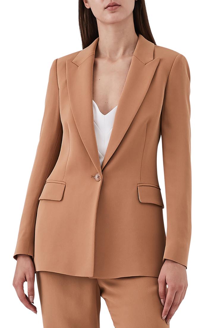 Women's Reiss Nuria Suit Jacket Us / 6 Uk - Orange