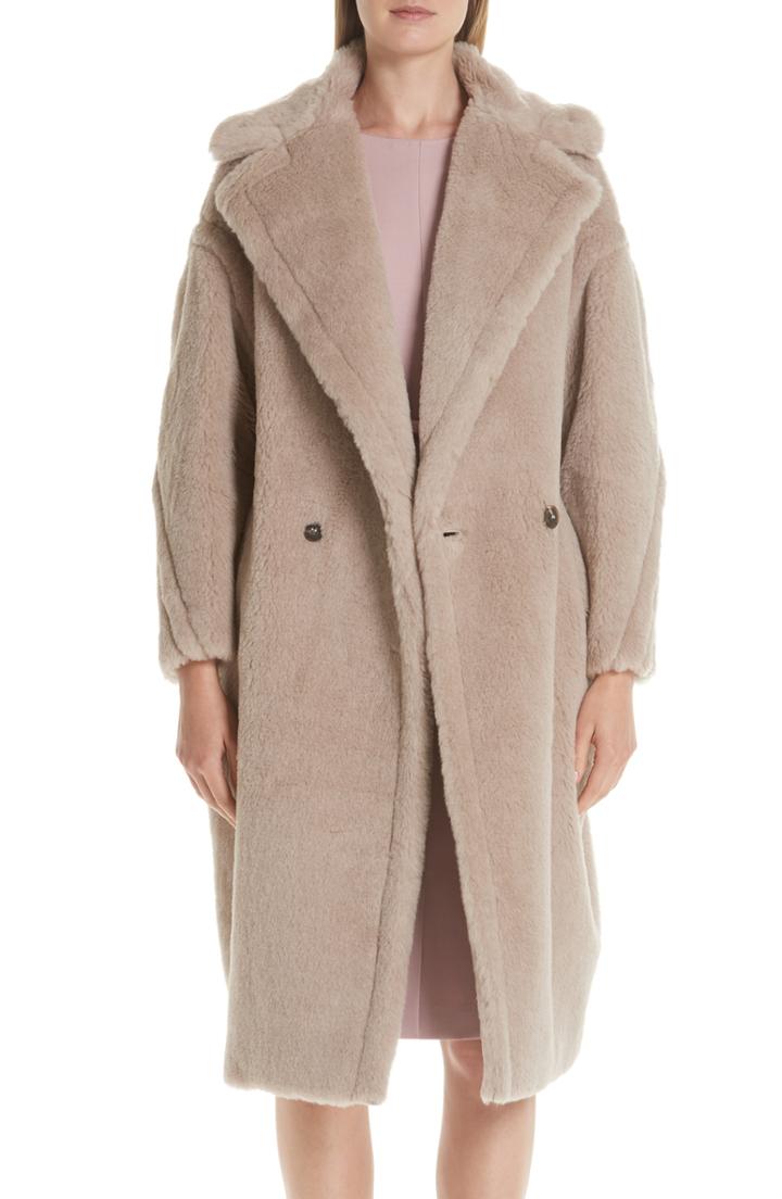 Women's Max Mara Ginnata Teddy Bear Icon Faux Fur Coat
