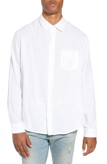 Men's Rails Wyatt Fit Woven Shirt, Size Small - White