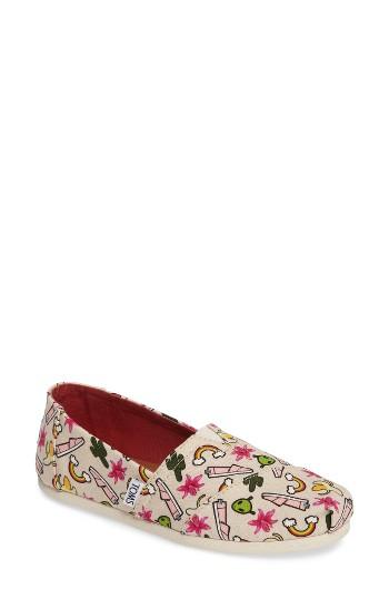 Women's Toms Alpargata Print Slip-on M - Beige