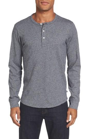 Men's Bonobos Marled Slub Long-sleeve Henley - Blue