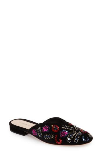 Women's Loeffler Randall Quin Embellished Mule M - Black