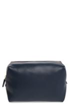 J.crew Leather Dopp Kit, Size - Navy
