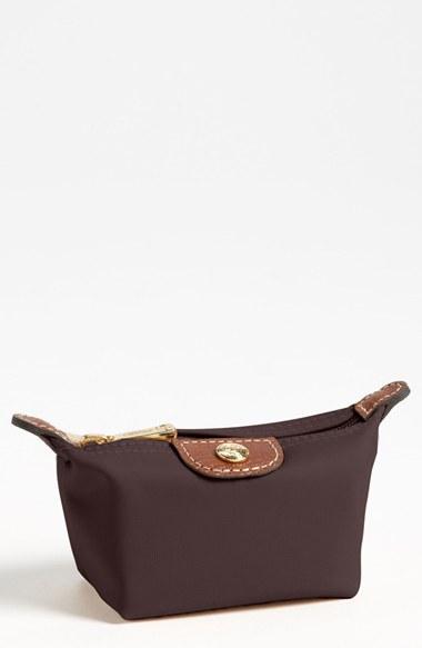 Women's Longchamp 'le Pliage' Coin Purse - Brown