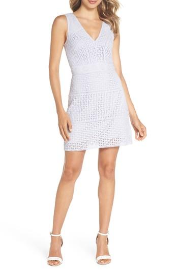 Women's French Connection Schiffley Summer Cage Cotton Dress - Blue