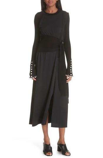 Women's 3.1 Phillip Lim Mixed Media Dress - Black