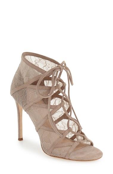 Women's Pour La Victoire 'ellery' Lace-up Sandal M - Beige