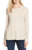 Women's Halogen Side Tie Cashmere Sweater, Size - Beige