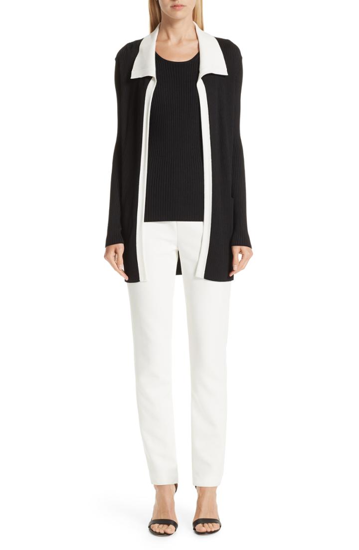 Women's St. John Collection Bella Double Weave Skinny Pants - Beige