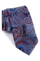 Men's Nordstrom Men's Shop Perfect Paisley Silk Tie, Size - Blue
