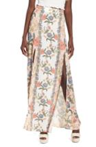Women's Show Me Your Mumu Floral Maxi Skirt - Pink