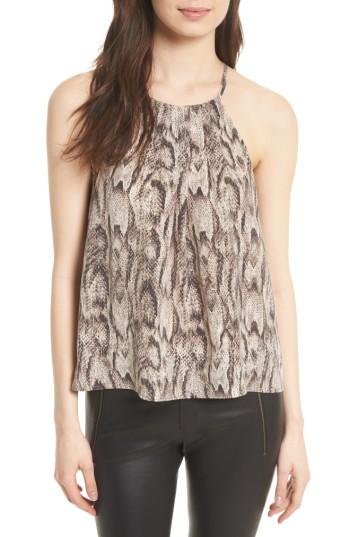 Women's Joie Idalina Silk Halter Tank - Brown