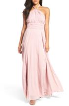 Women's Lulus Chiffon Halter Gown - Pink