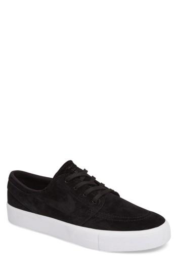 Men's Nike Zoom Stefan Janoski Premium Skate Sneaker .5 M - Black