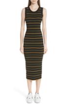 Women's A.l.c. Shane Stripe Knit Midi Dress - Black