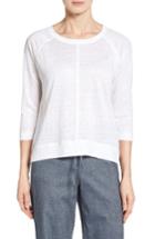 Women's Nordstrom Collection Linen Knit High/low Top