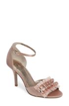 Women's Adrianna Papell Alcott Chiffon Ruffle Sandal .5 M - Pink