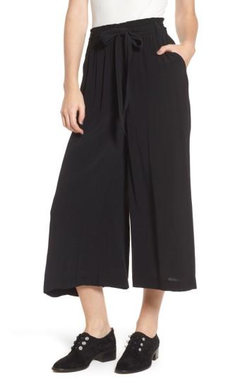 Women's Bp. Tie Waist Crop Pants - Black