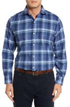 Men's Tailorbyrd Callvin Plaid Sport Shirt, Size - Blue