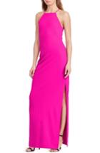 Women's Lauren Ralph Lauren Jersey Gown - Pink