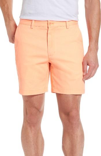 Men's Vineyard Vines 7 Inch Breaker Stretch Shorts - Orange