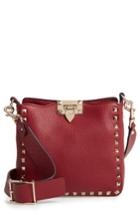 Valentino Garavani Rockstud Mini Hobo Crossbody Bag - Red