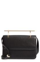 M2malletier Fleur Du Mal Lux Leather Shoulder Bag - Black