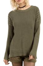Women's Volcom Twisted Mr Cotton Sweater - Green