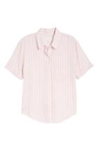 Women's Treasure & Bond Stripe Shirt, Size - Pink