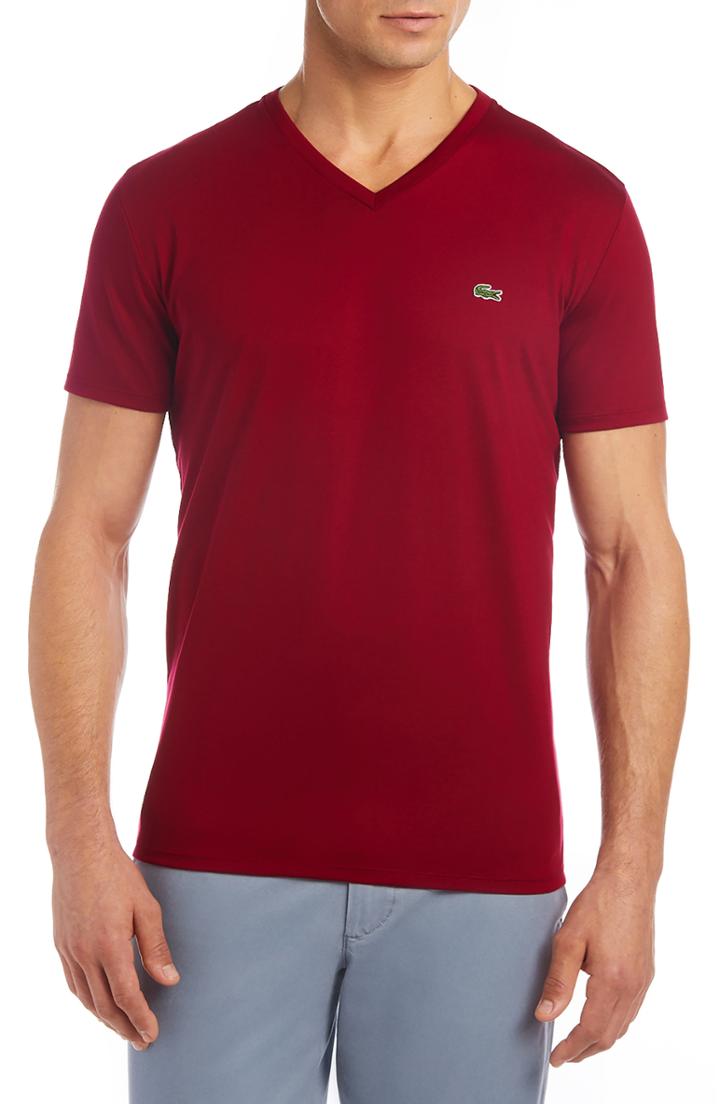Men's Lacoste V-neck Cotton T-shirt