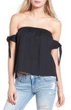 Women's J.o.a. Tie Sleeve Off The Shoulder Top